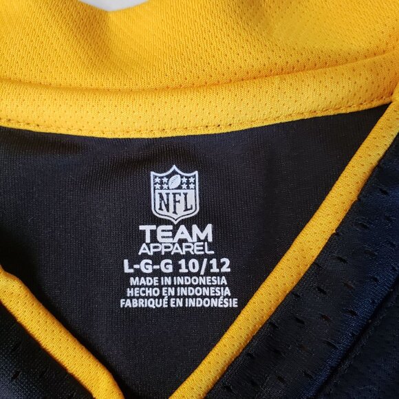 NFL Team Pittsburgh Steelers Youth T Shirt Black Yellow Size L Sports Athleisure - Picture 4 of 6
